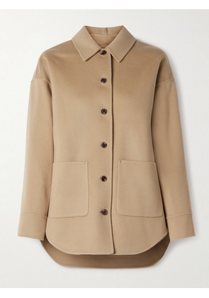 Theory - Wool And Recycled Cashmere-blend Felt Jacket - Neutrals - x small,small,medium,large