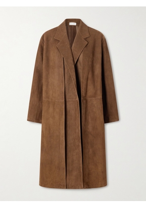 The Row - Serenis Paneled Suede Coat - Brown - US0,US2,US4