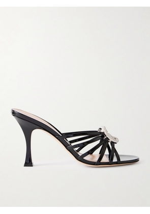 Gucci - Crystal-embellished Patent-leather Sandals - Black - IT36,IT37,IT38,IT39,IT40,IT41