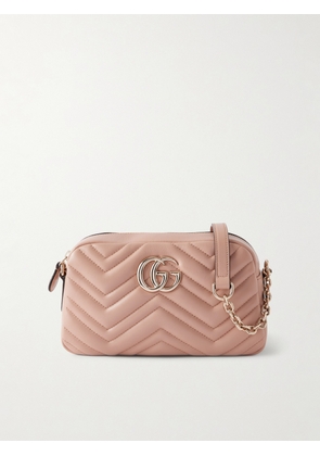 Gucci - Gg Marmont Quilted Leather Shoulder Bag - Pink - One size