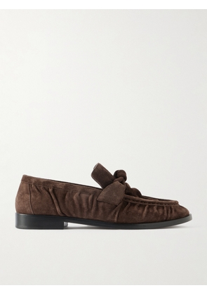 Bottega Veneta - Astaire Knotted Suede Loafers - Brown - IT36,IT37,IT37.5,IT38,IT39,IT39.5,IT40