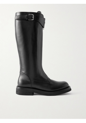 MCQUEEN - Countryside Leather Knee Boots - Black - EU 36,EU 37,EU 38,EU 39,EU 40