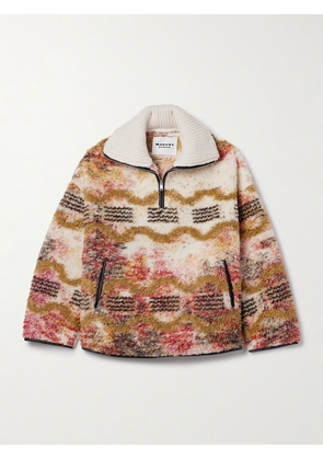 Marant Étoile - Marner Printed Fleece Half-zip Sweatshirt - Multi - FR 34,FR 36,FR 38,FR 40,FR 42,FR 44