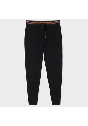 Paul Smith Black Cotton 'Artist Stripe' Lounge Pants