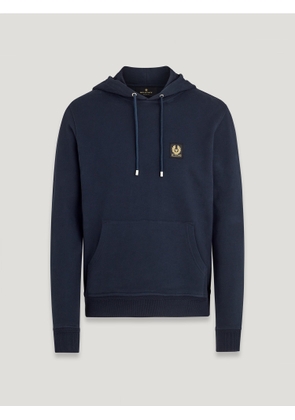 Belstaff Hoodie Men's Cotton Fleece Dark Ink Size M