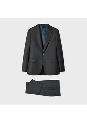 Paul Smith Classic-Fit Black Sharkskin Wool Suit