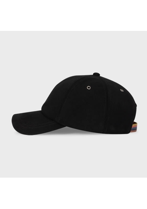 Paul Smith Black Suede Baseball Cap