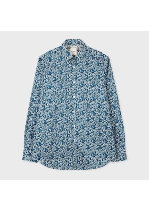 Paul Smith Tailored-Fit Blue 'Liberty Floral' Shirt