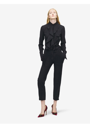 ALEXANDER MCQUEEN - Cropped Tailored Trousers - Item 852218QJAAC1000