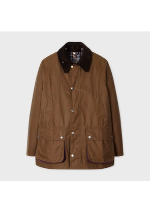 Paul Smith Loves Barbour Paul Smith loves Barbour - Tan Oversized Bedale Wax Jacket Brown