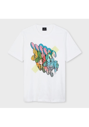 PS Paul Smith White 'Bunny Repeat' Print T-Shirt