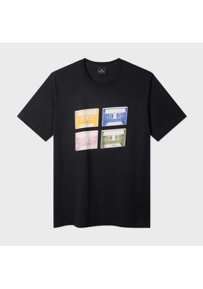 PS Paul Smith Black 'Tapes' Print T-Shirt