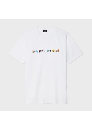 PS Paul Smith White 'Mini Skulls' Print T-Shirt