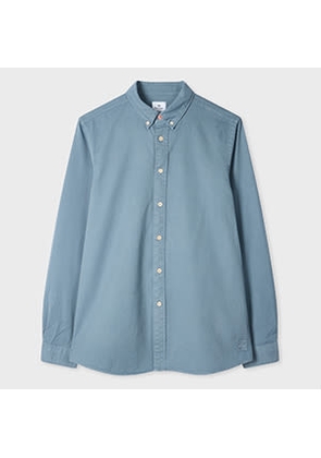 PS Paul Smith Powder Blue Cotton-Twill Button-Down Shirt
