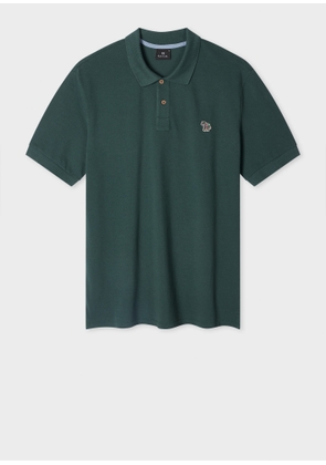 PS Paul Smith Dark Green Organic Cotton Zebra Polo Shirt