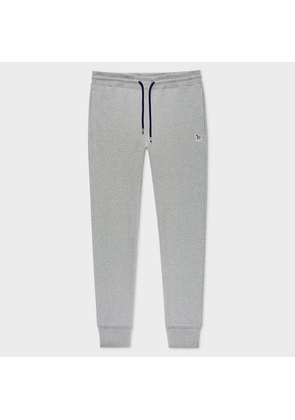 PS Paul Smith Tapered-Fit Grey Zebra Logo Cotton Sweatpants
