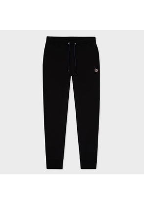 PS Paul Smith Slim-Fit Black Zebra Logo Sweatpants