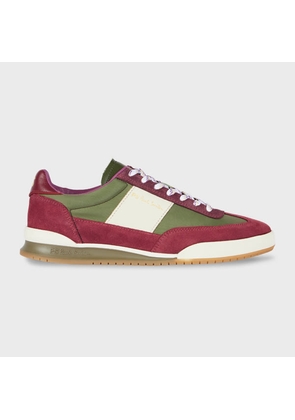 PS Paul Smith Burgundy and Khaki 'Dover' Trainers Red