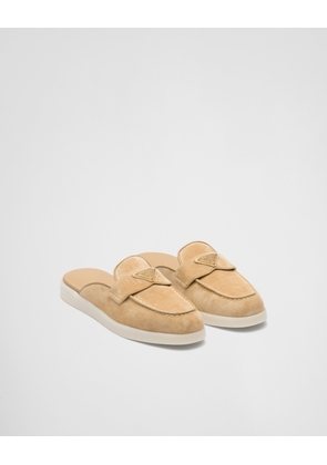 Suede mules