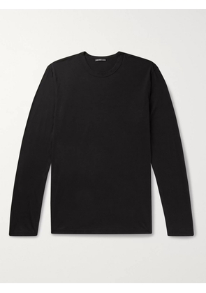 James Perse - Lotus Slim-Fit Cotton-Jersey T-Shirt - Men - Black - 5