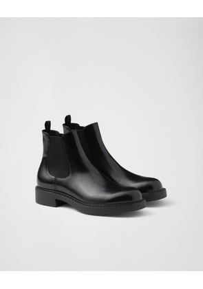 Brushed leather Chelsea boots