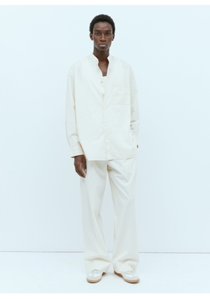 Tekla X Birkenstock Band Collar Shirt -  Shirts Cream Xxs