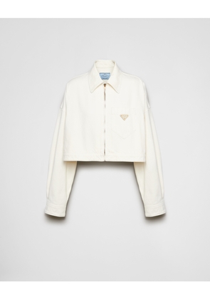 Denim blouson jacket