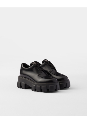 Monolith brushed leather lace-up shoes