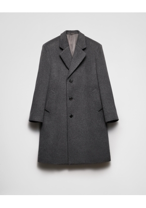 Single-breasted wool coat