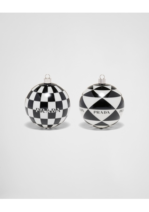 Glass Christmas ornament set