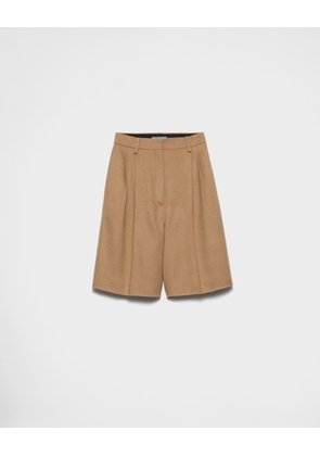 Camel-hair Bermudas