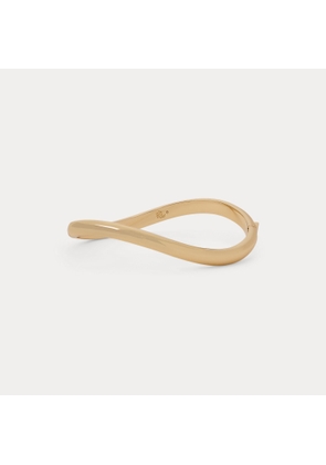 Gold-Plated Brass Hinge Bangle