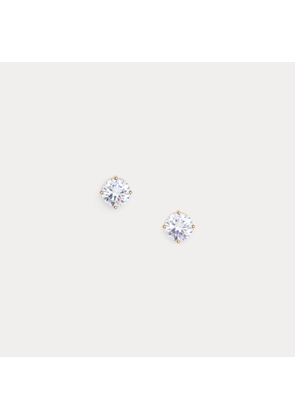 Gold-Plated Cubic Zirconia Studs
