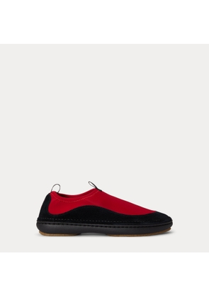 Suede-Trim Neoprene Slip-On Trainers