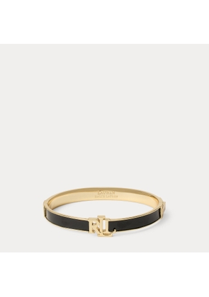 Gold-Plated Logo Hinge Bangle