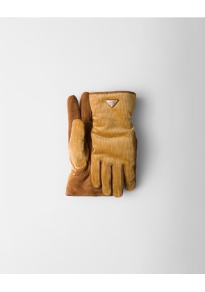 Corduroy gloves