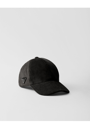 Corduroy baseball cap