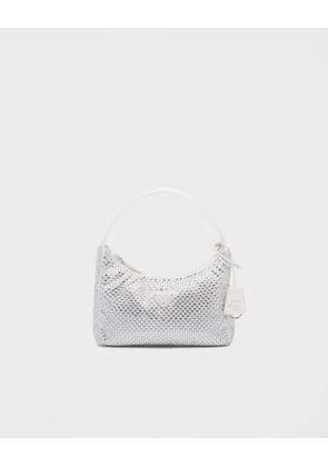 Prada Re-Edition mini satin bag with crystals