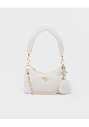 Prada Re-Edition mini shearling bag