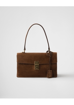 Prada Soft Sound medium suede shoulder bag