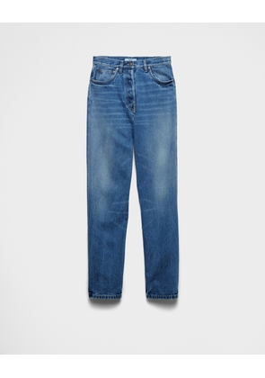 Wide-leg denim jeans