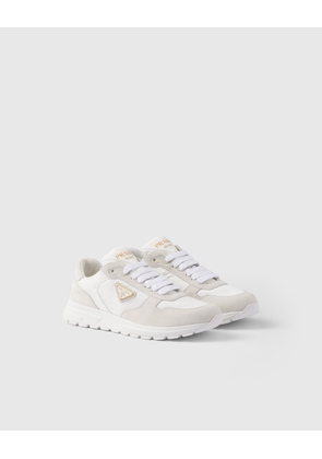 Prax 2.0 Re-Nylon and suede sneakers