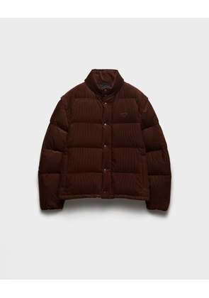 Medium-weight corduroy down jacket