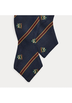 Striped Silk Twill Club Bow Tie