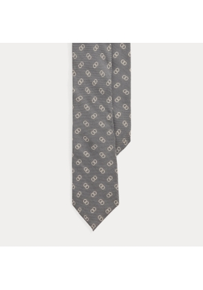 Linked-Circles Cashmere-Silk Tie