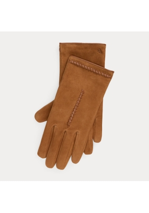 Whipstitched Suede Gloves
