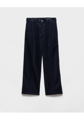 Cashmere and cotton corduroy pants
