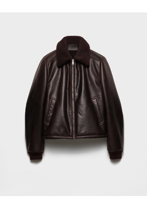 Leather and shearling jacket