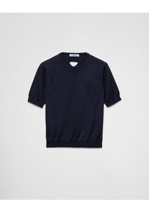 Wool crew-neck sweater