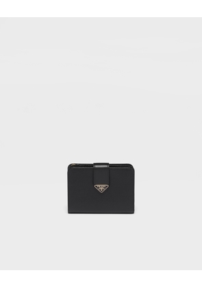 Small Saffiano and smooth leather wallet